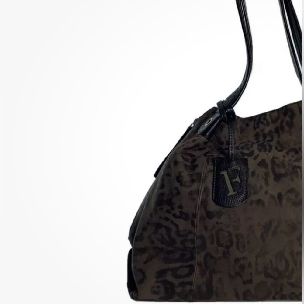 Furla Cheetah brown tote bag